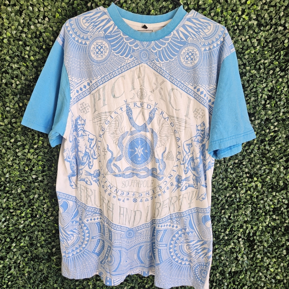 Mens XXL Southpole All Over Print Graphic Tshirt